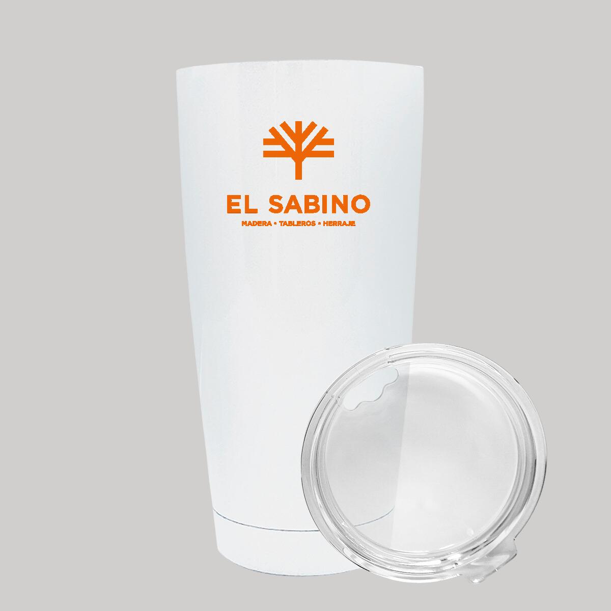 Termo Vaso Térmico 20 Oz Blanco Personalizable Logo
