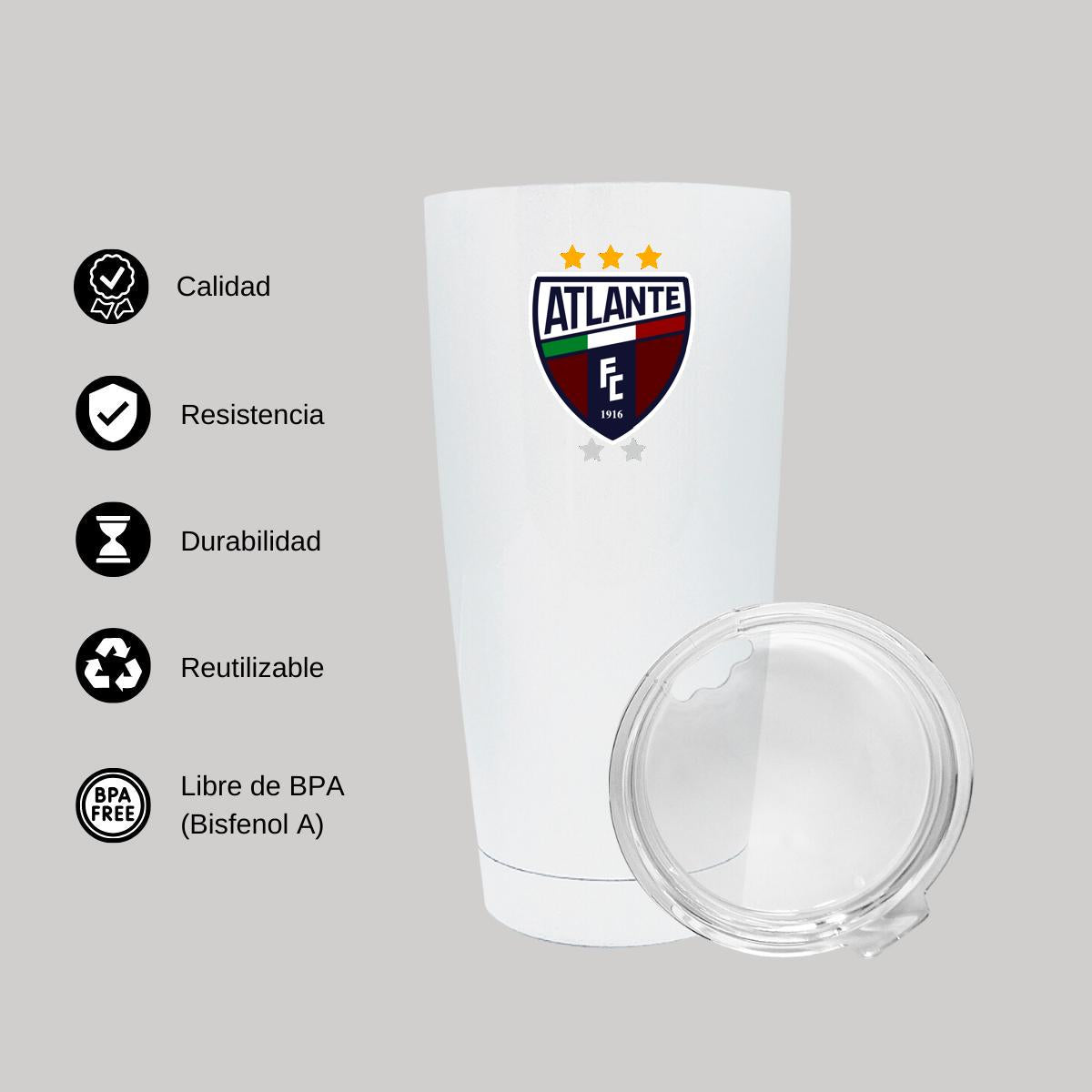 Termo Vaso Térmico 20 Oz Blanco Personalizable Logo