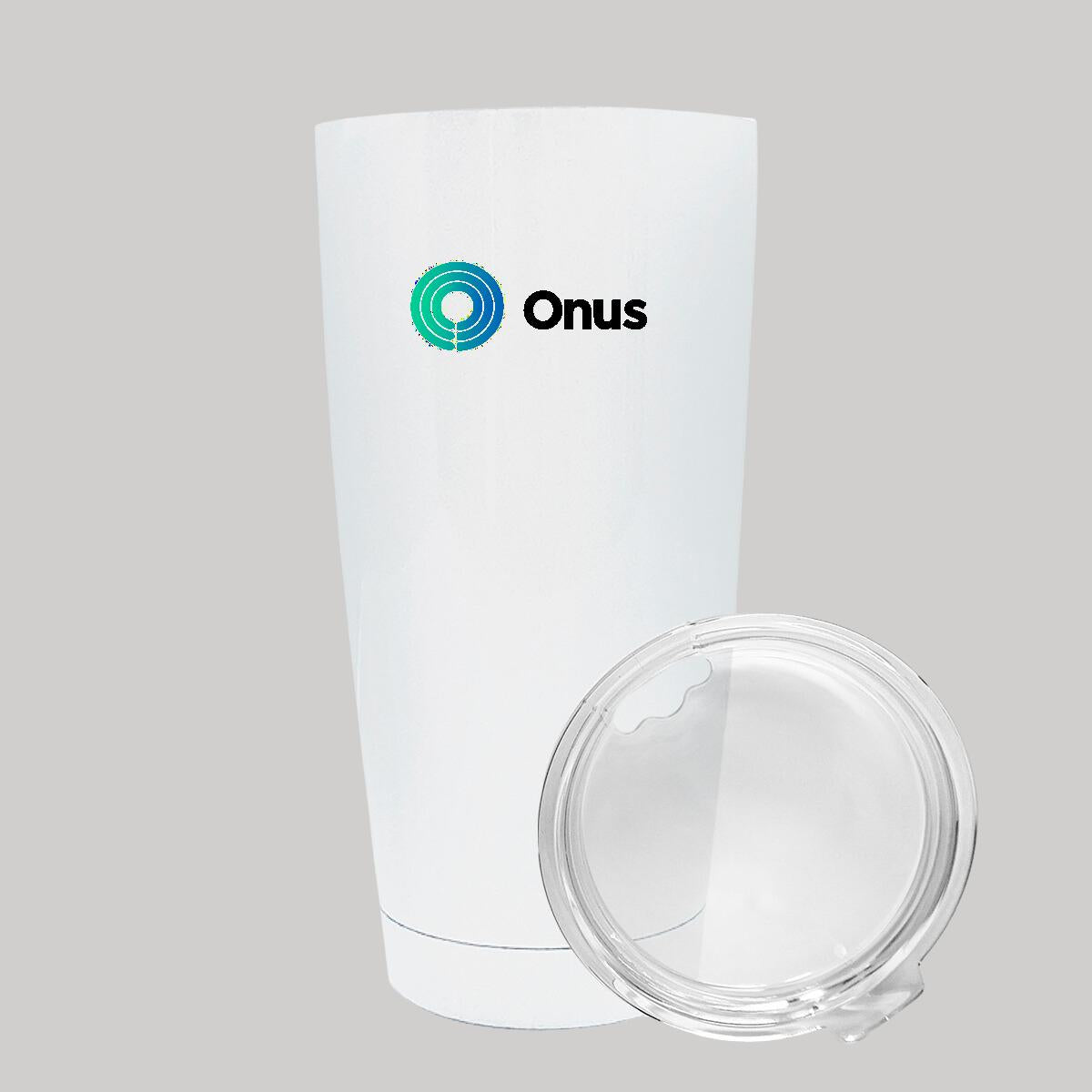 Termo Vaso Térmico 20 Oz Blanco Personalizable Logo