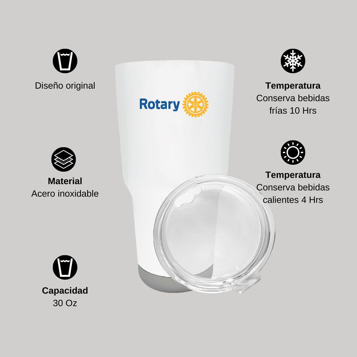 Termo Vaso Térmico 30 Oz Blanco Personalizable Logo
