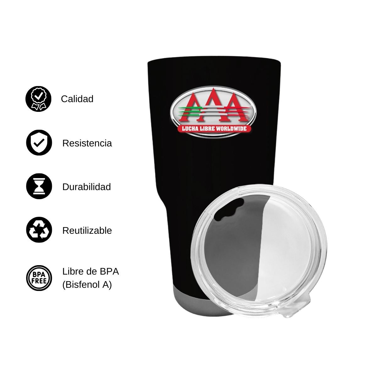 Termo Vaso Térmico 30 Oz Negro Personalizable Logo