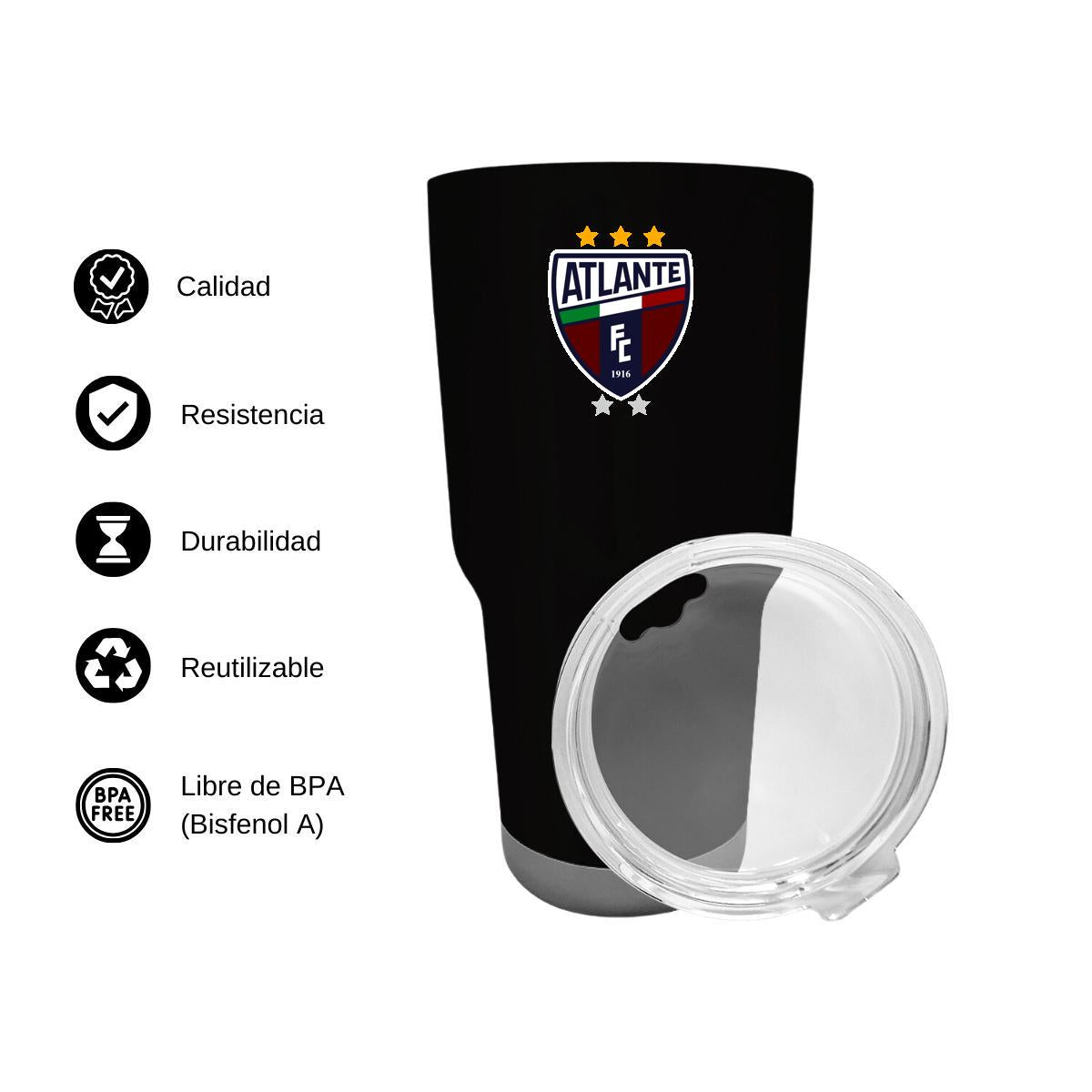 Termo Vaso Térmico 30 Oz Negro Personalizable Logo