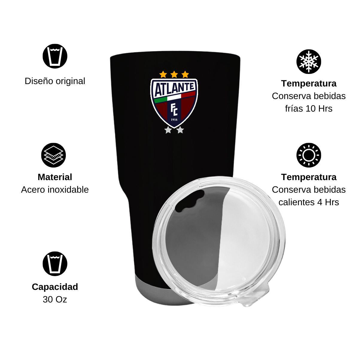 Termo Vaso Térmico 30 Oz Negro Personalizable Logo