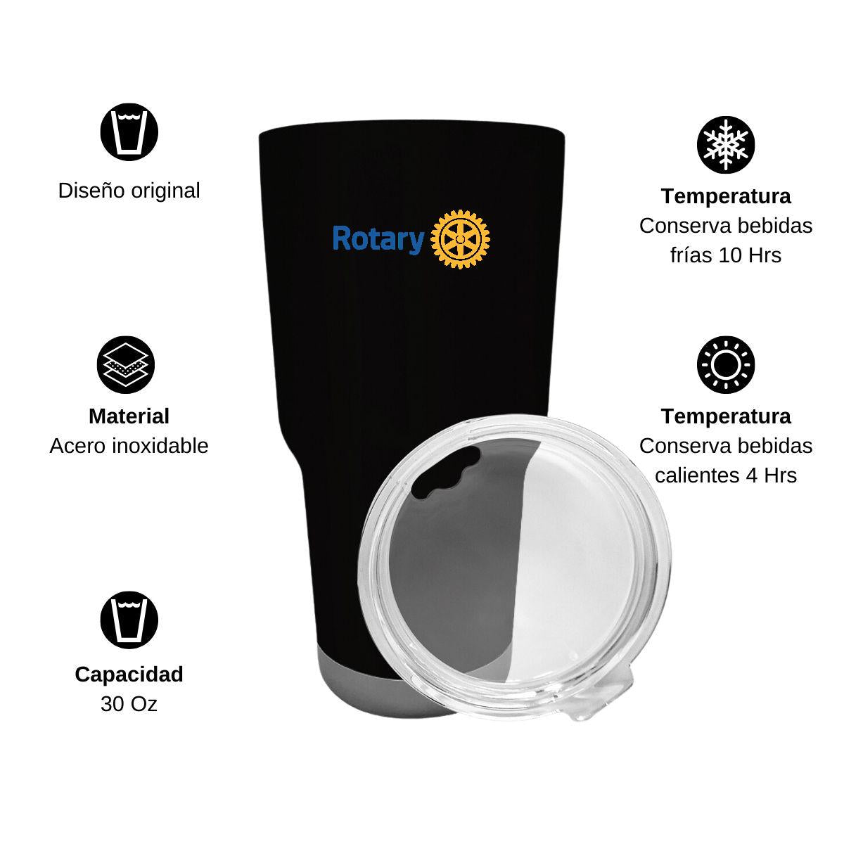 Termo Vaso Térmico 30 Oz Negro Personalizable Logo