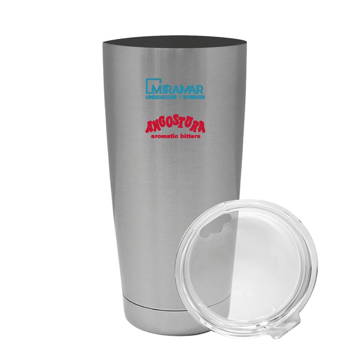 Termo Vaso Térmico 20 Oz Plata Personalizable Logo