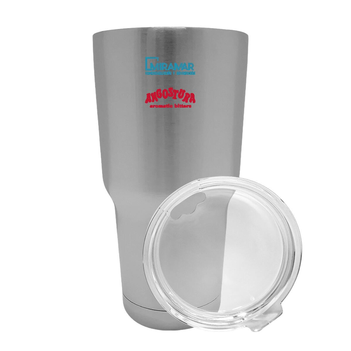 Termo Vaso Térmico 30 Oz Plata Personalizable Logo
