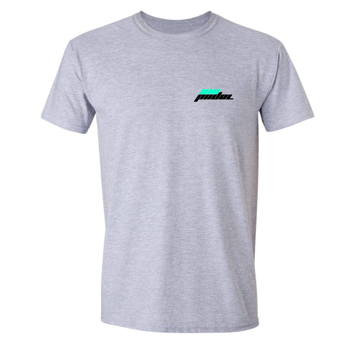 Playera Manga Corta Hombre Gris Personalizable Escudo