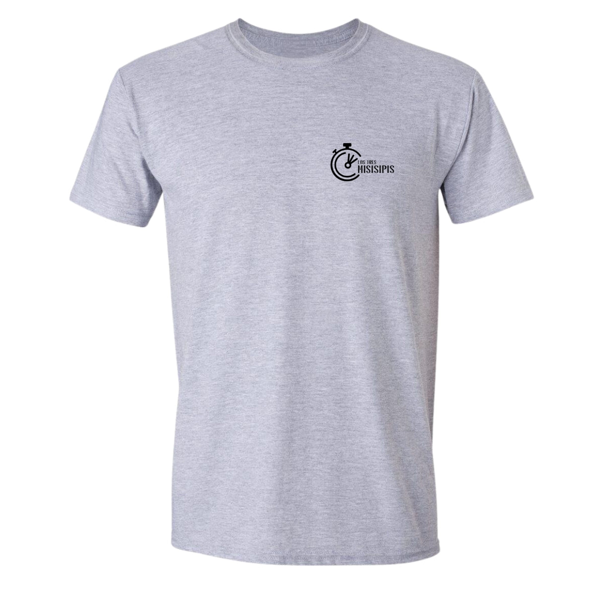 Playera Manga Corta Hombre Gris Personalizable Escudo
