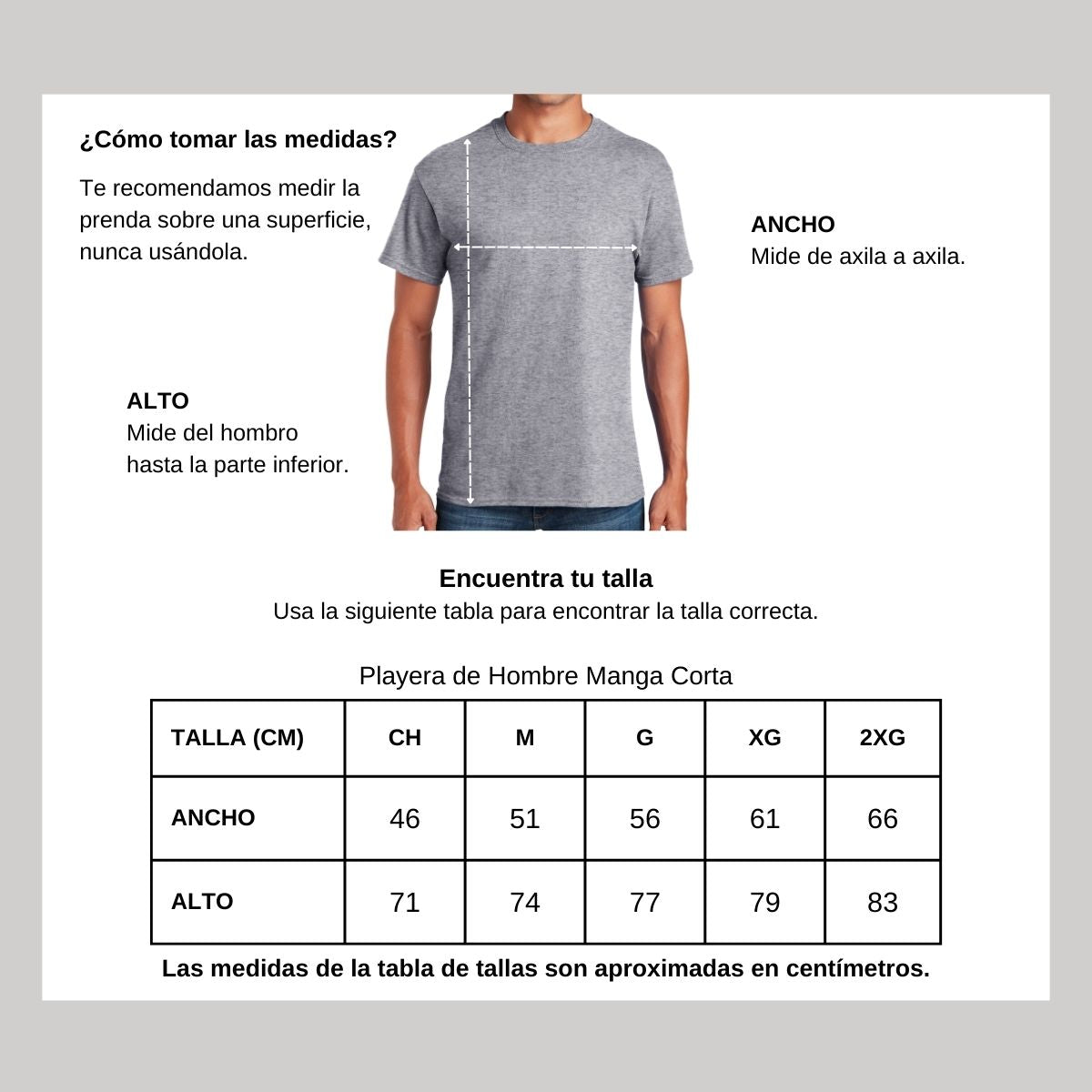 Playera Manga Corta Hombre Gris Personalizable Logo