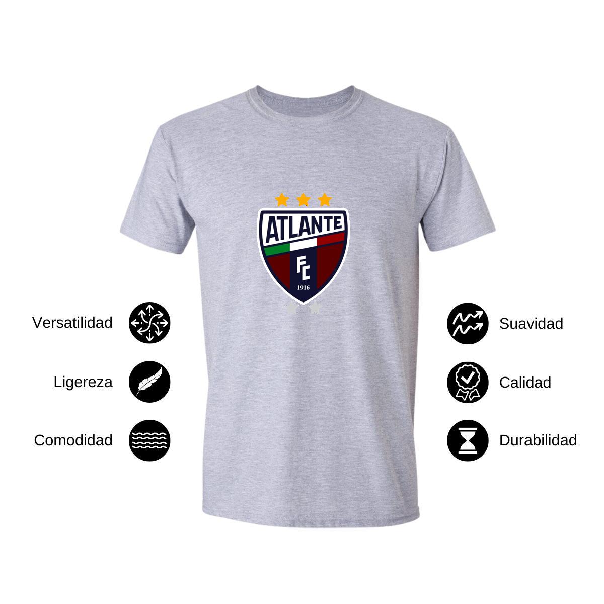 Playera Manga Corta Hombre Gris Personalizable Logo