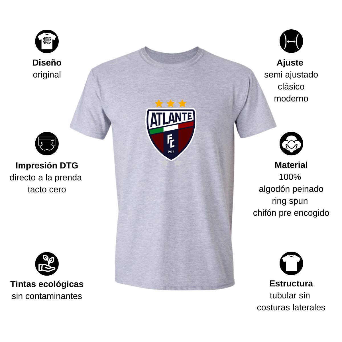Playera Manga Corta Hombre Gris Personalizable Logo