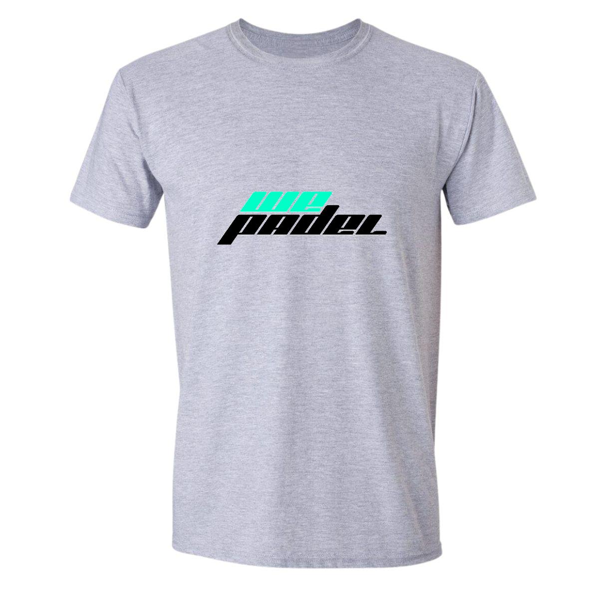 Playera Manga Corta Hombre Gris Personalizable Logo