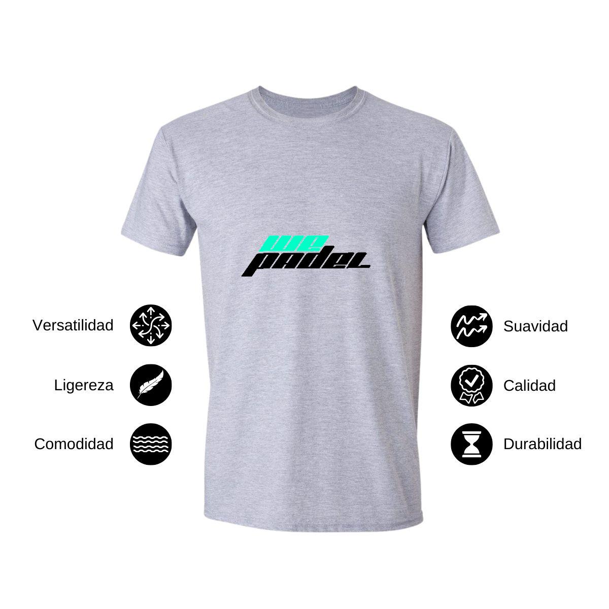 Playera Manga Corta Hombre Gris Personalizable Logo