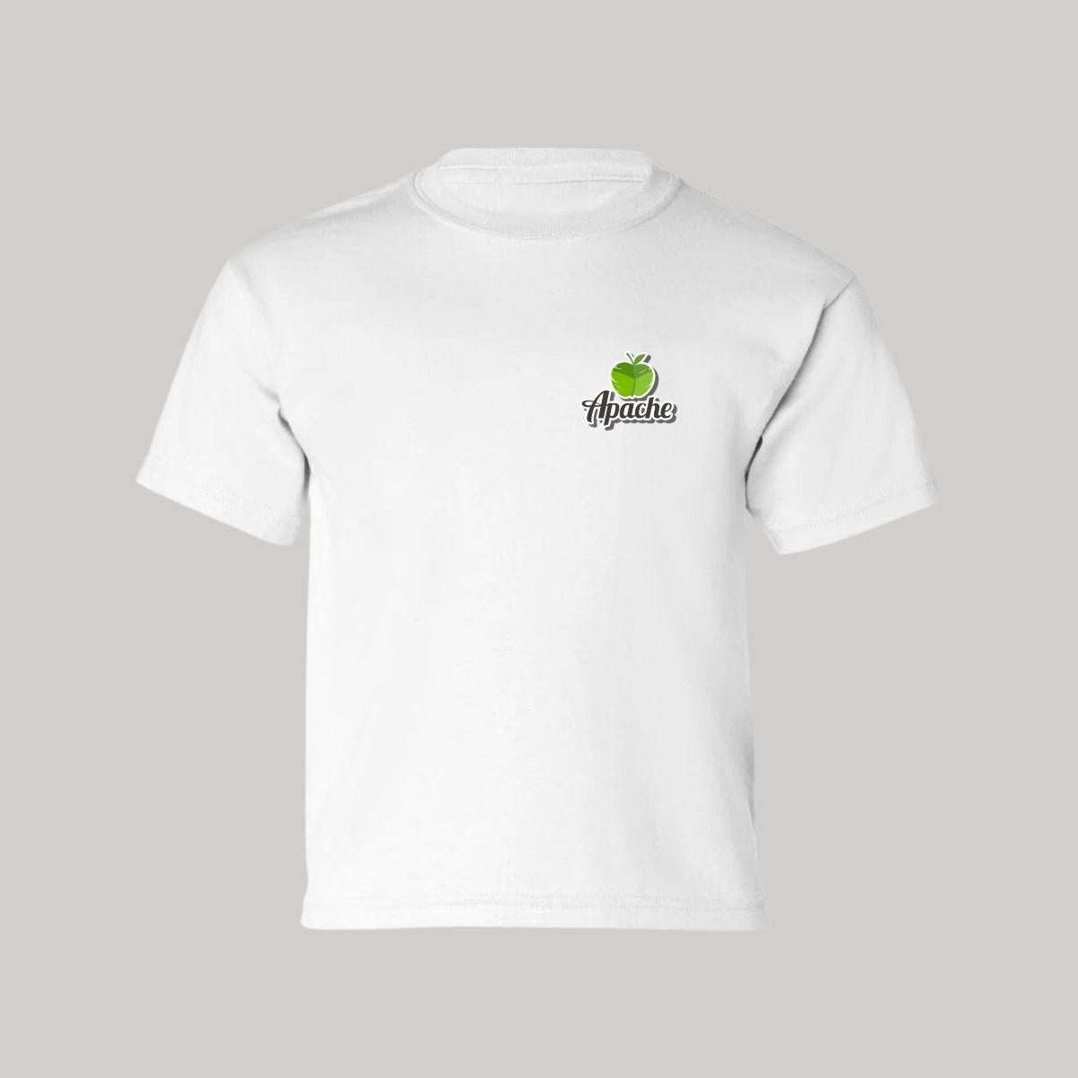 Playera Manga Corta Infantil Blanco Personalizable Escudo