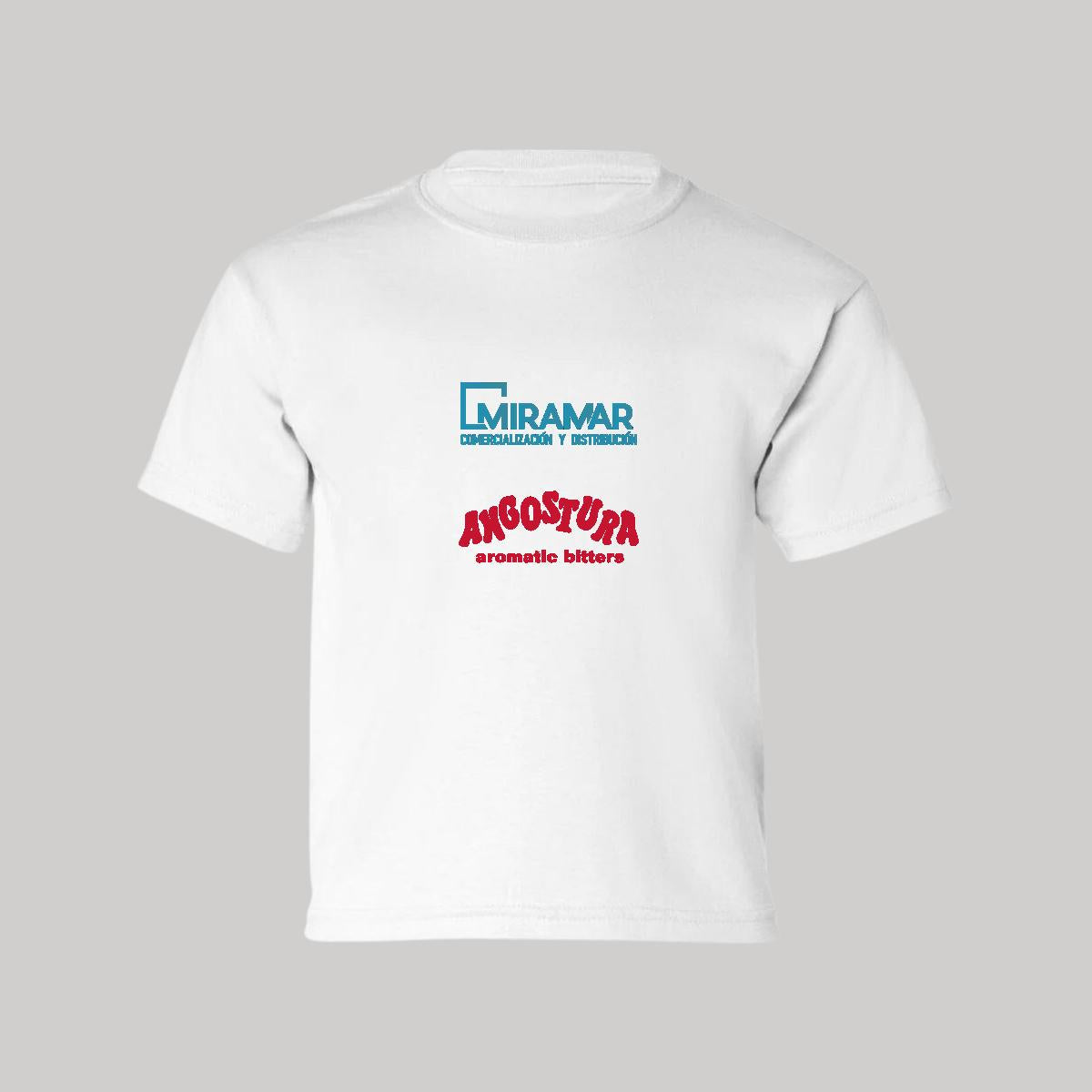 Playera Manga Corta Infantil Blanco Personalizable Logo
