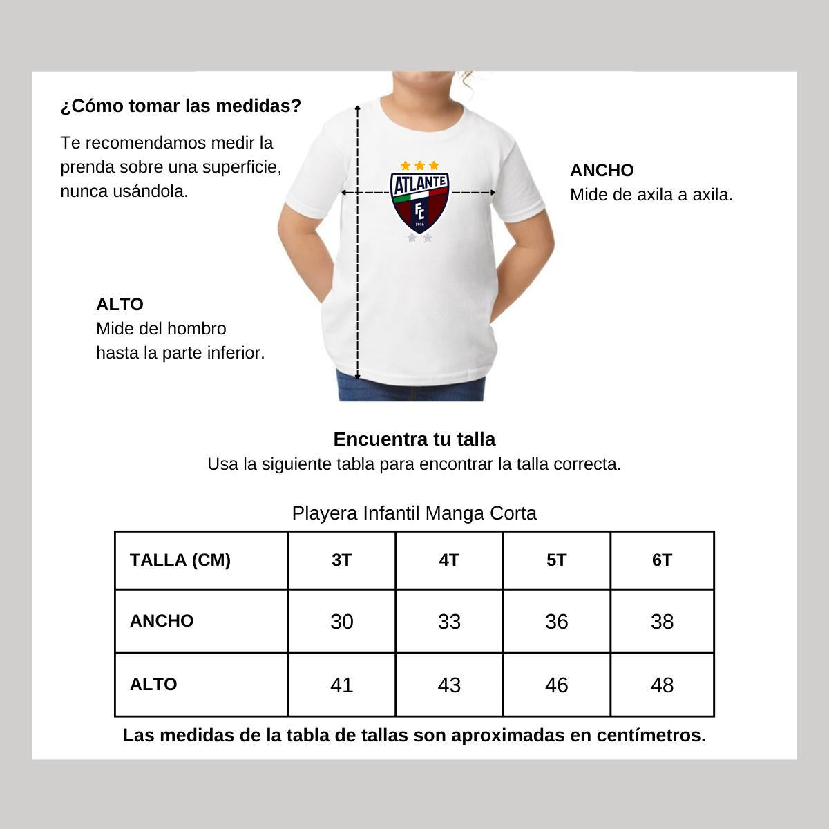Playera Manga Corta Infantil Blanco Personalizable Logo