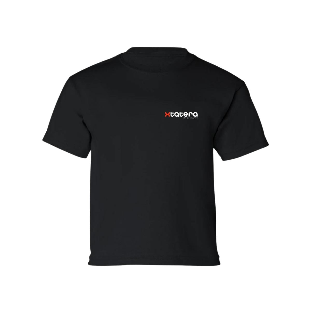 Playera Manga Corta Infantil Negro Personalizable Escudo