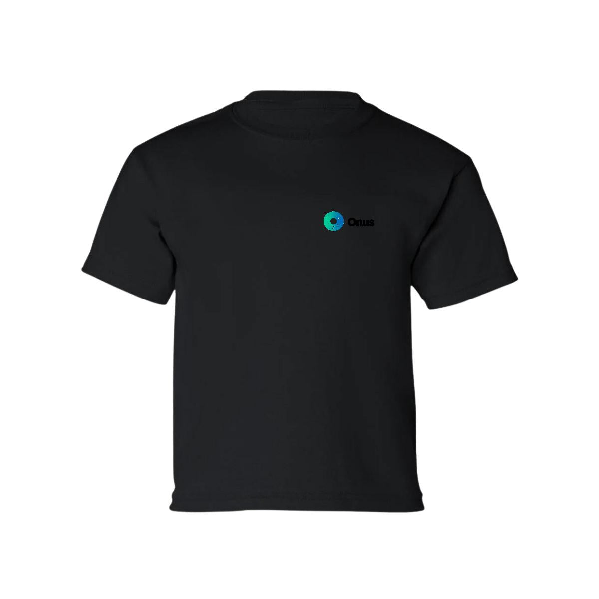Playera Manga Corta Infantil Negro Personalizable Escudo