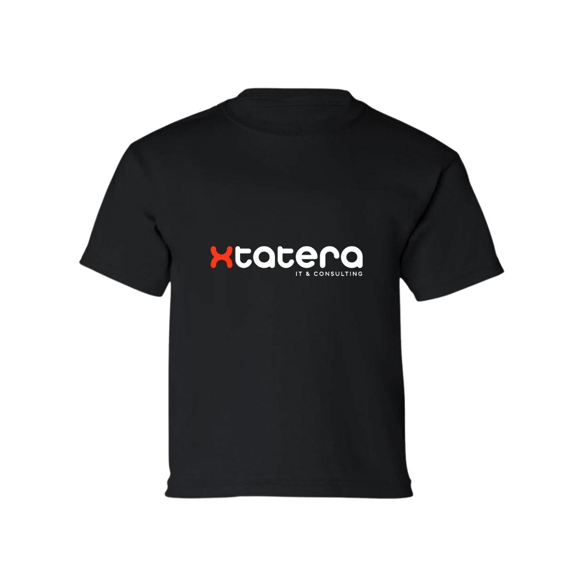 Playera Manga Corta Infantil Negro Personalizable Logo