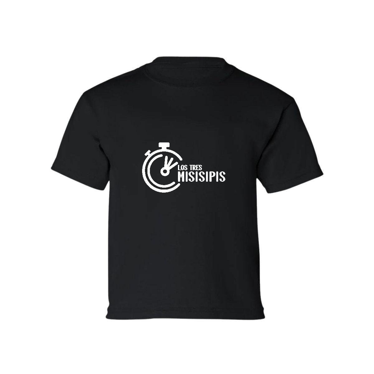 Playera Manga Corta Infantil Negro Personalizable Logo