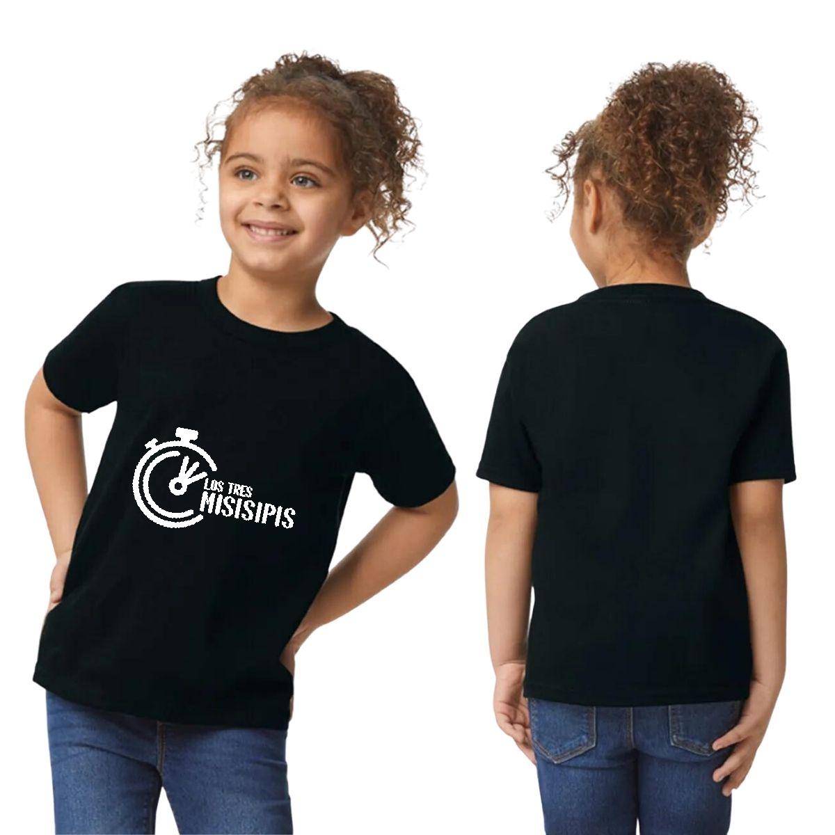 Playera Manga Corta Infantil Negro Personalizable Logo