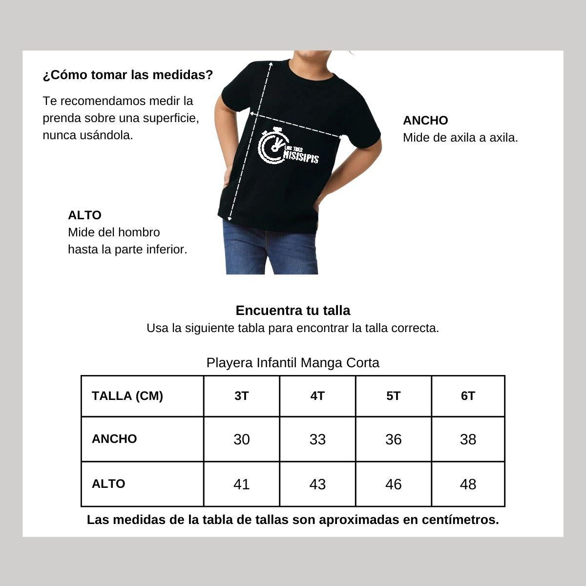 Playera Manga Corta Infantil Negro Personalizable Logo