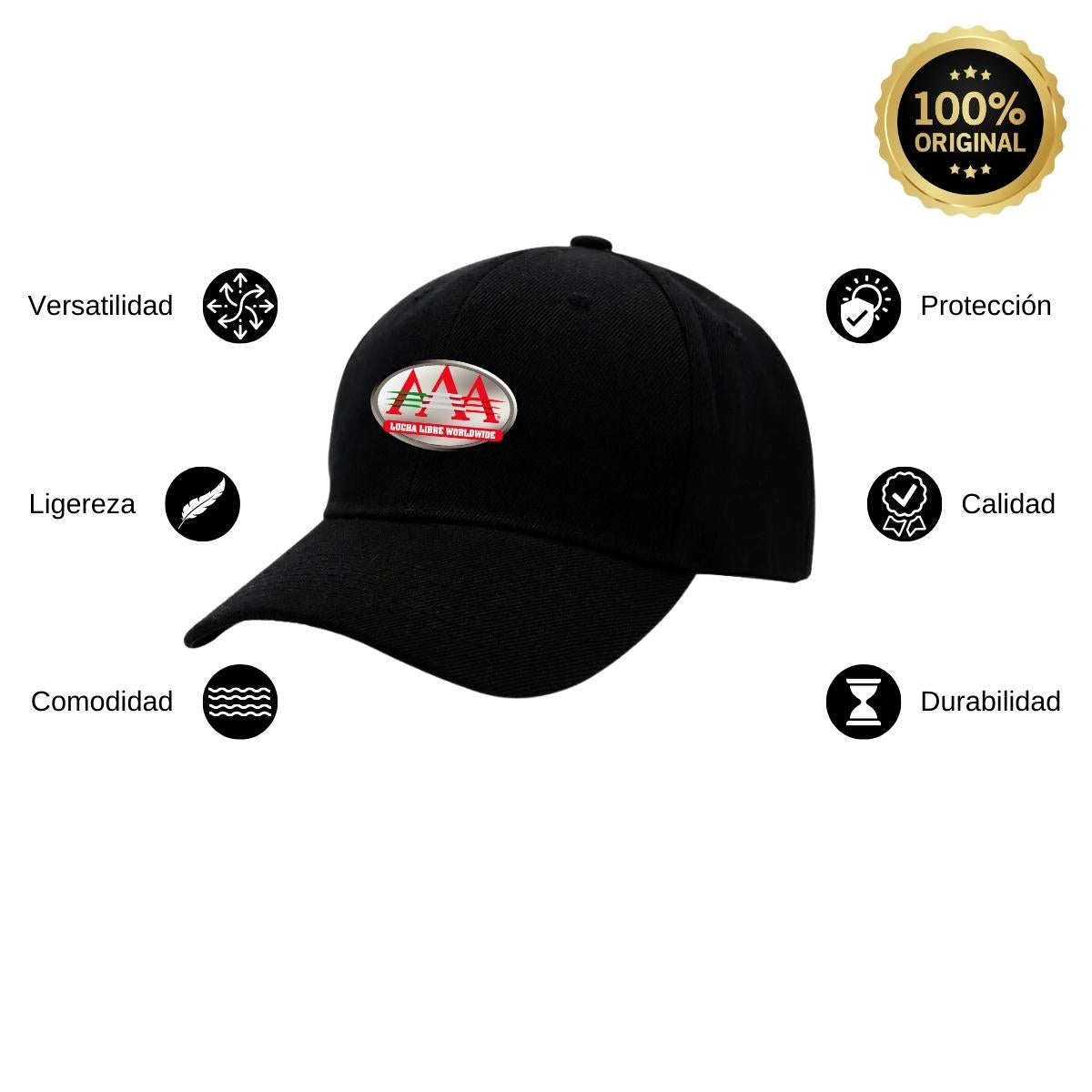 Gorra Negra para Adulto Unitalla y Unisex