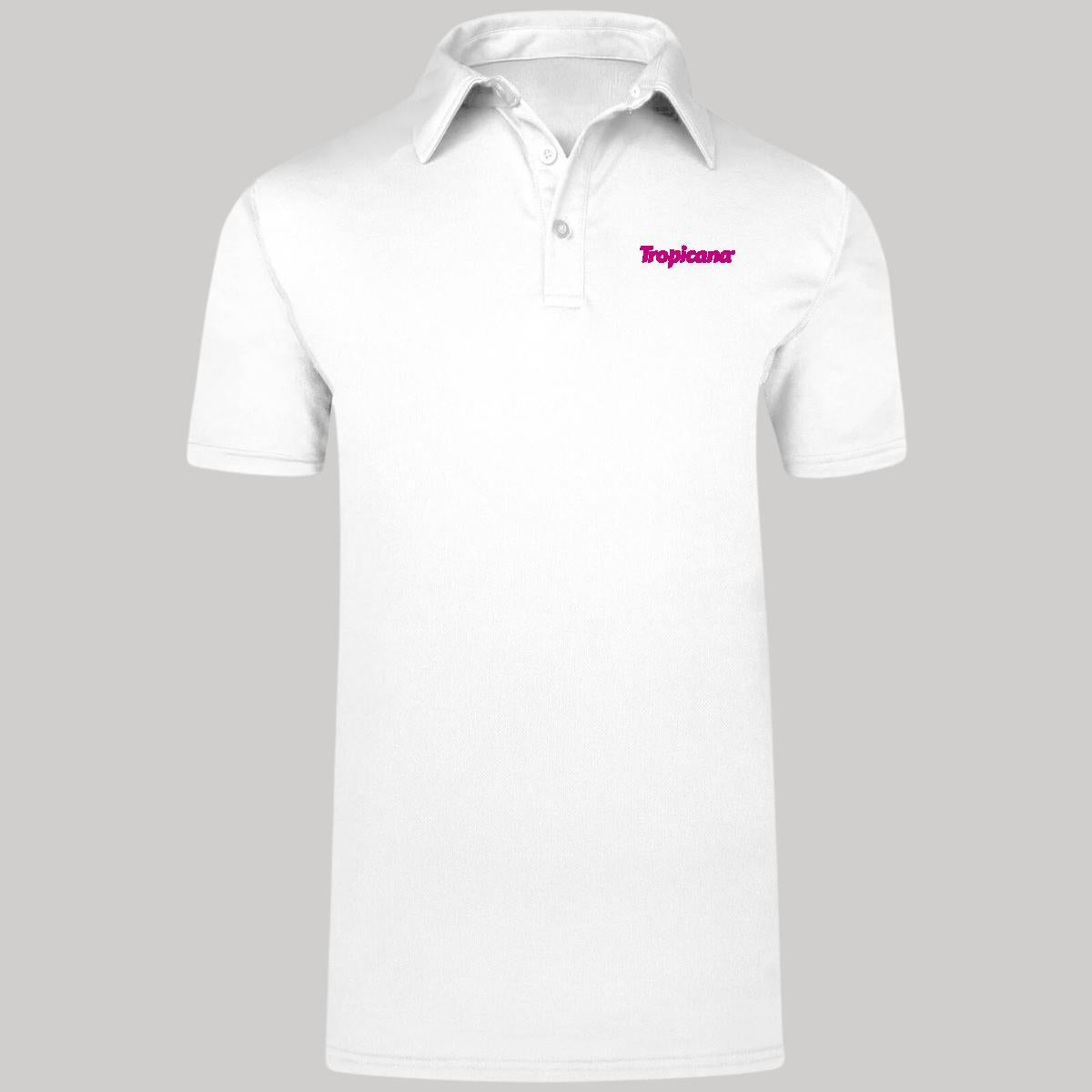 Playera Tipo Polo Hombre Manga Corta Blanco Personalizable Escudo