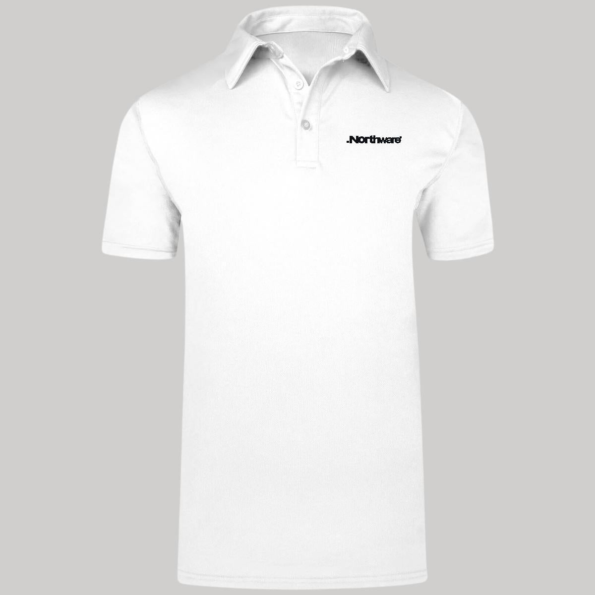 Playera Tipo Polo Hombre Manga Corta Blanco Personalizable Escudo