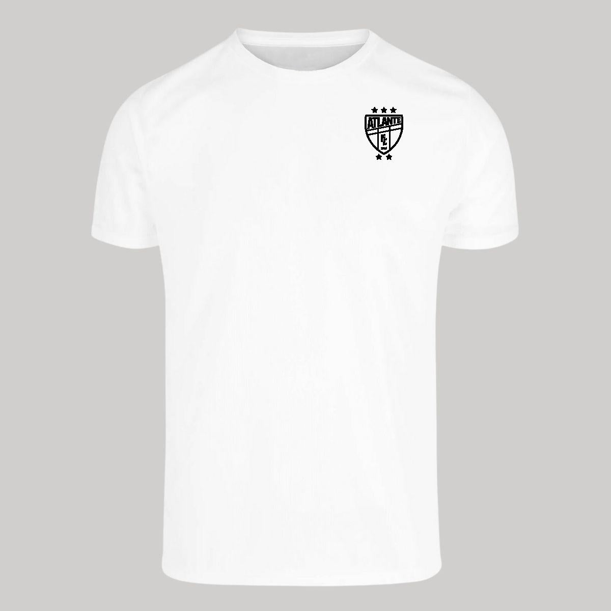 Playera Transpirable Hombre Manga Corta Blanca Escudo