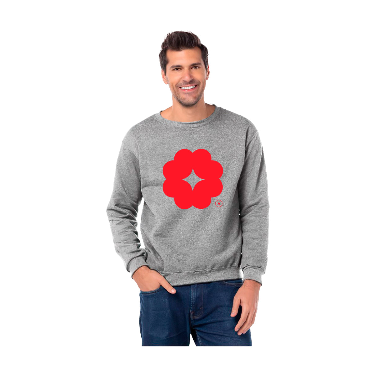 Sudadera Unisex Gris Logo Personalizable