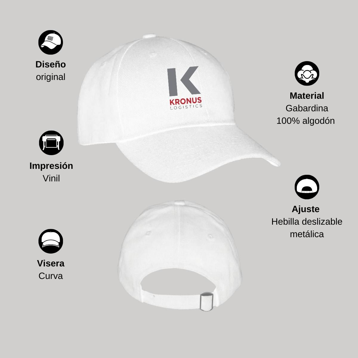 Gorra Blanca para Adulto Unitalla Unisex