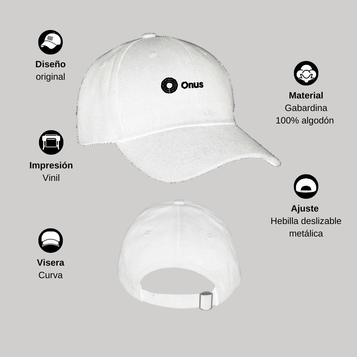 Gorra Blanca para Adulto Unitalla Unisex