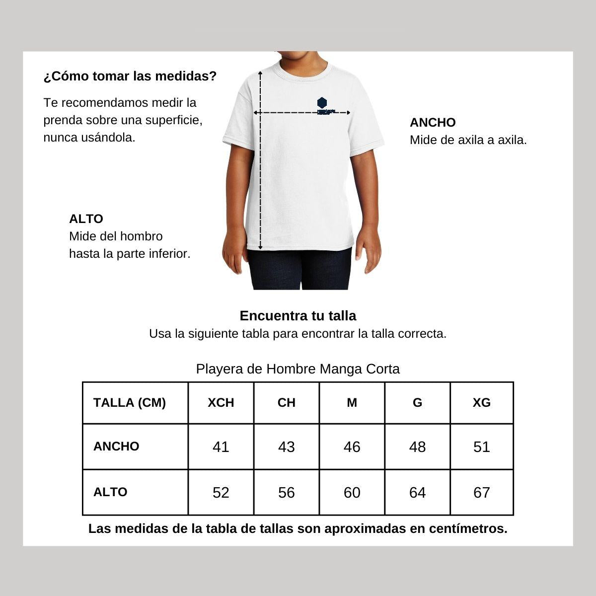 Playera Blanca Cuello Redondo Manga Corta Para Niño y Niña Escudo