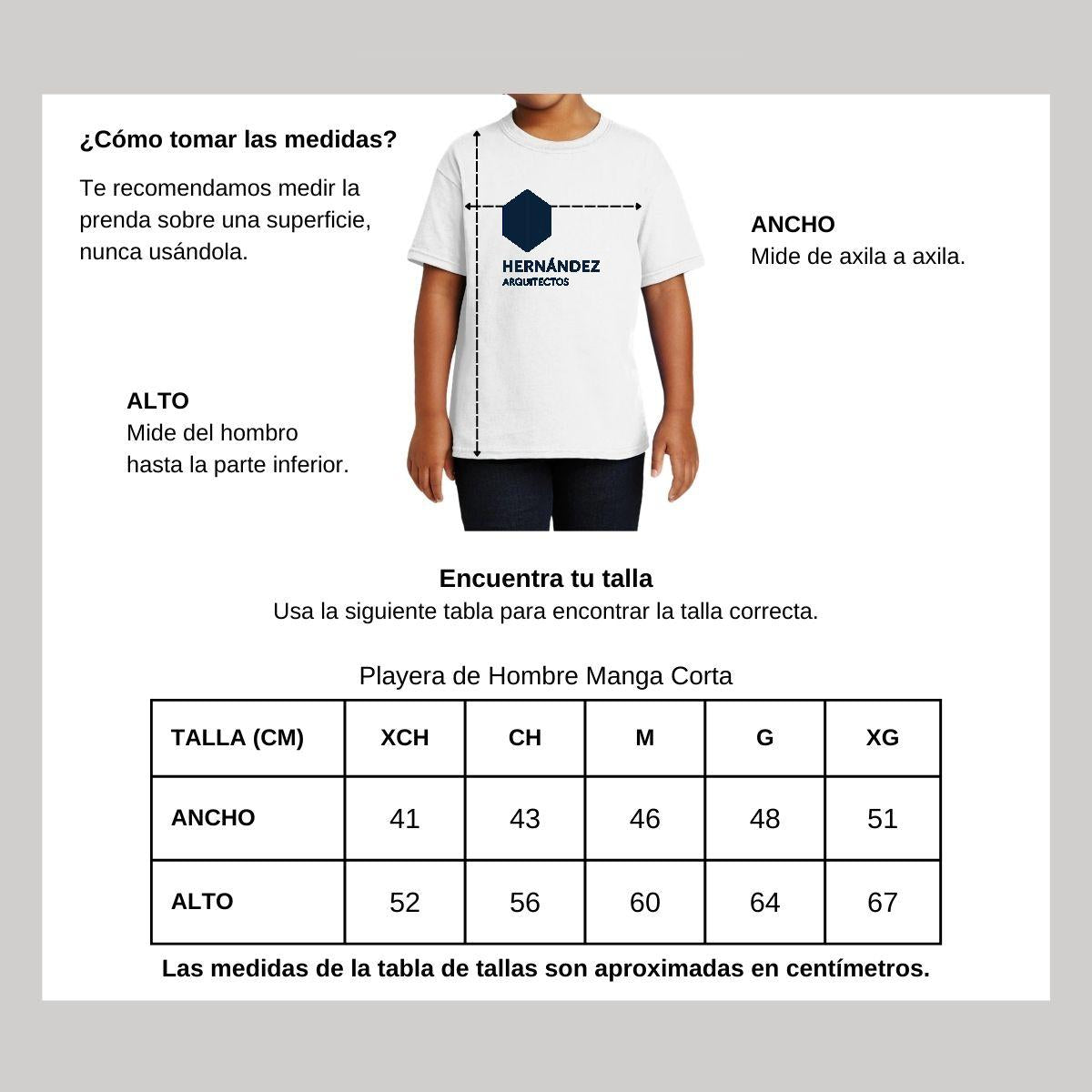Playera Blanca Cuello Redondo Manga Corta Para Niño y Niña Logo