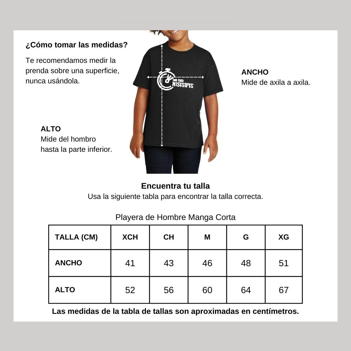 Playera Negra Cuello Redondo Manga Corta Para Niño y Niña Logo