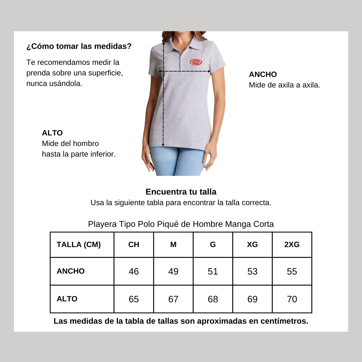 Playera Tipo Polo Piqué Mujer Manga Corta Gris