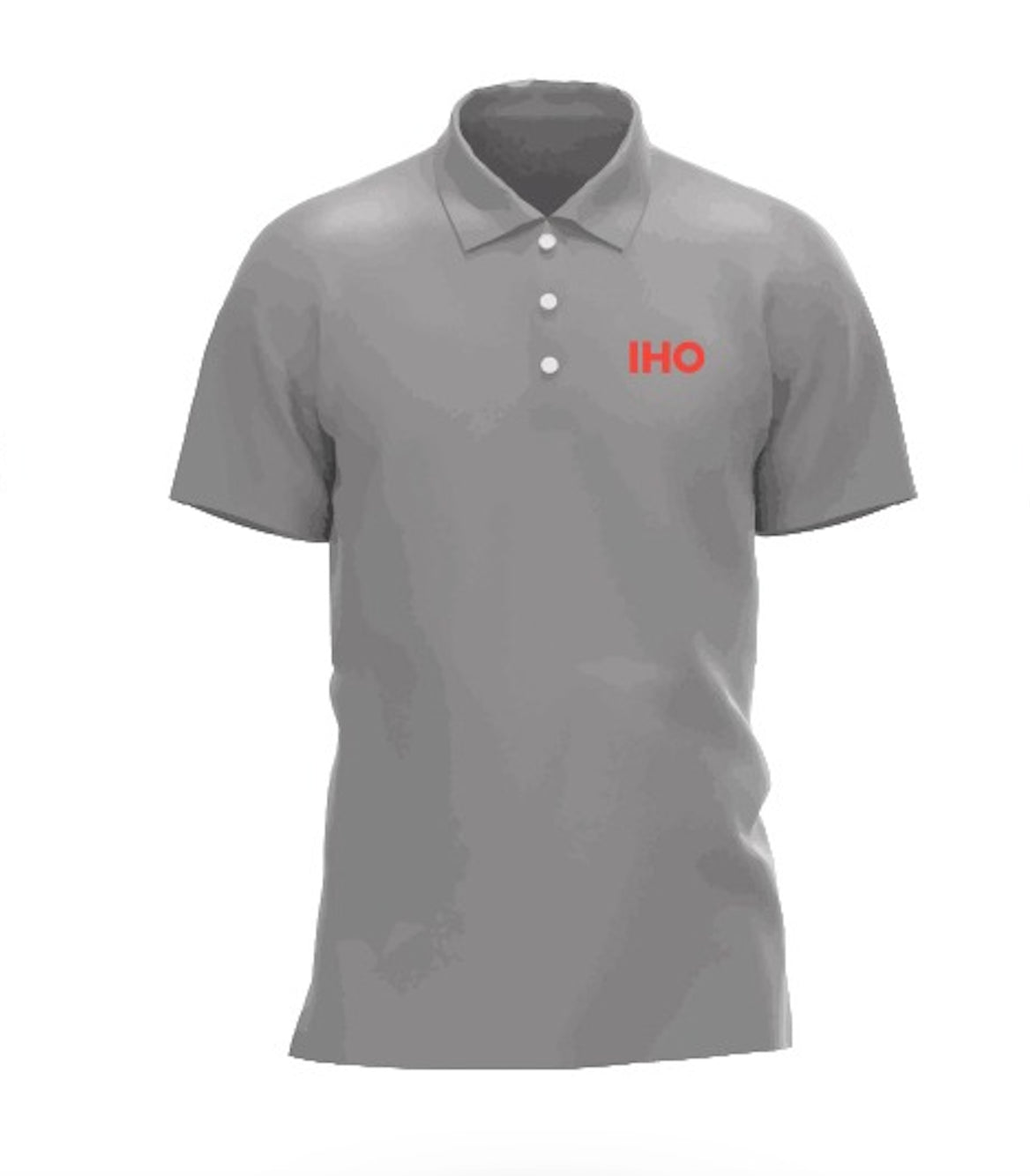 Playera Tipo Polo Piqué Hombre Manga Corta Gris Optima