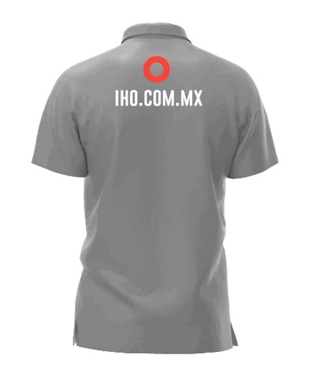Playera Tipo Polo Piqué Hombre Manga Corta Gris Optima