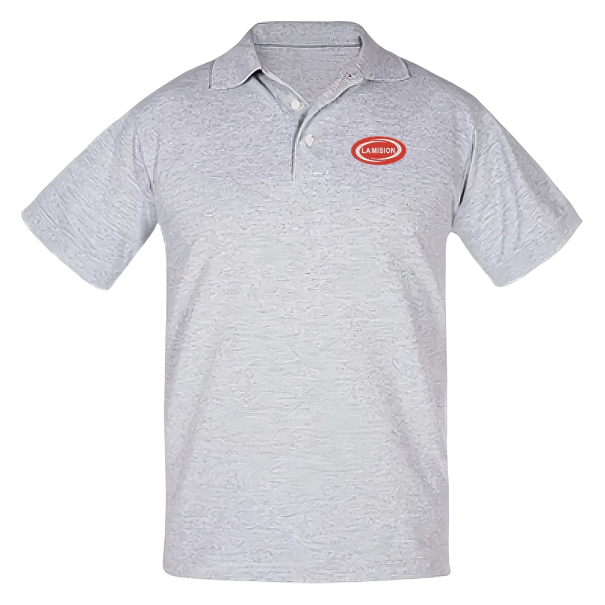 Playera Tipo Polo Piqué Hombre Manga Corta Gris