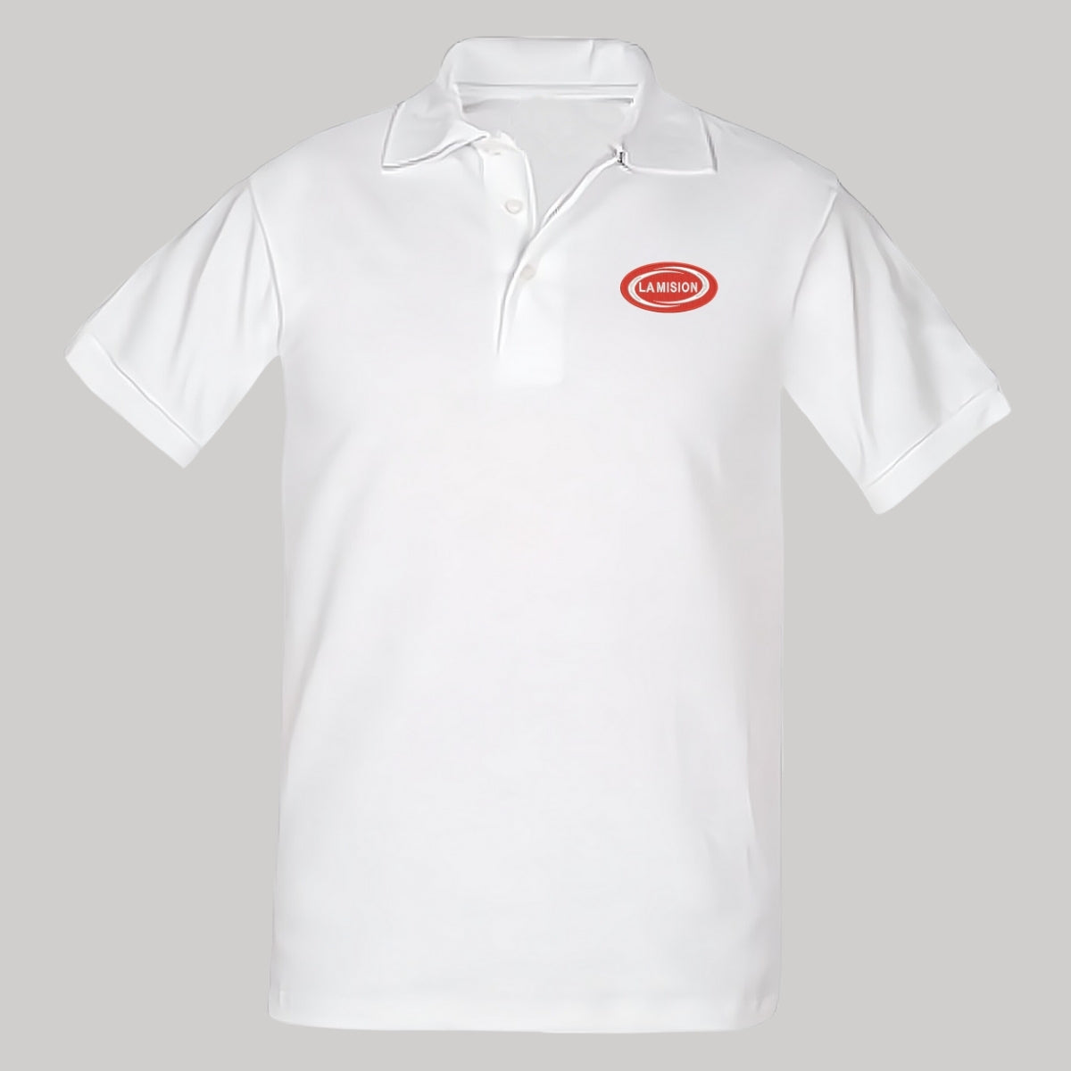 Playera Tipo Polo Piqué Hombre Manga Corta Blanco