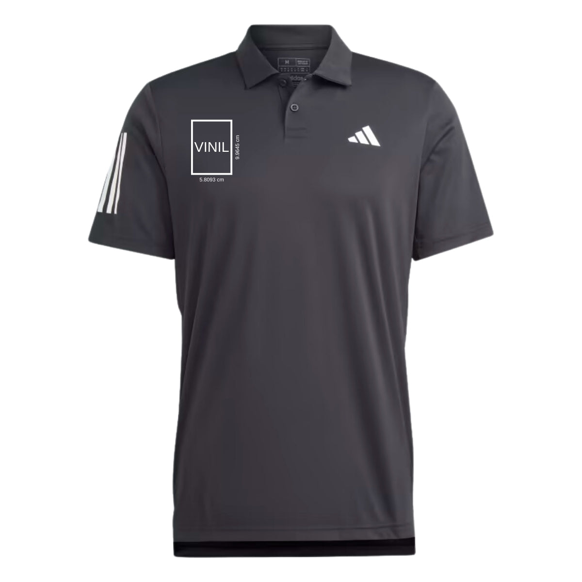 Playera Polo de Tenis Club 3 Franjas Escudo