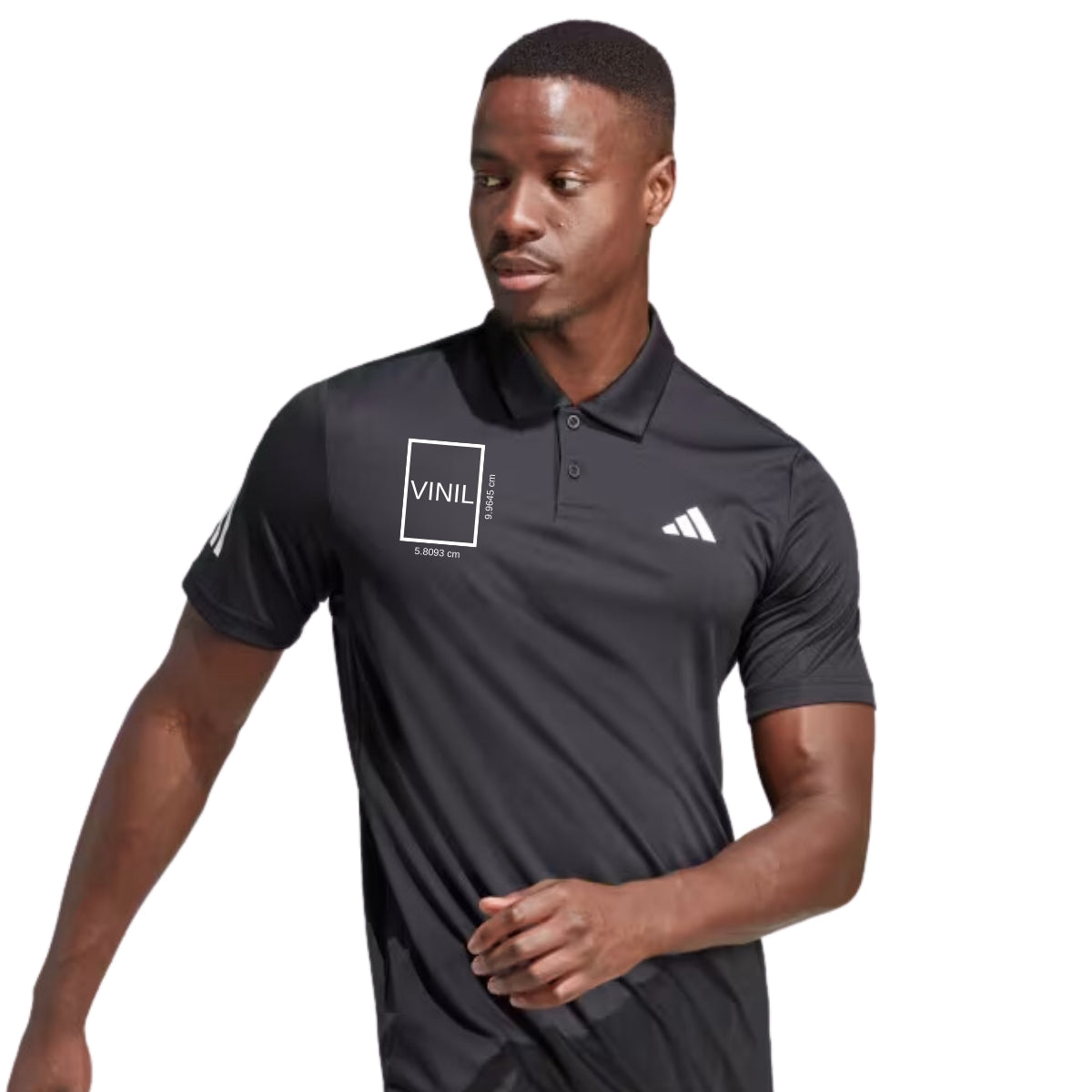 Playera Polo de Tenis Club 3 Franjas Escudo