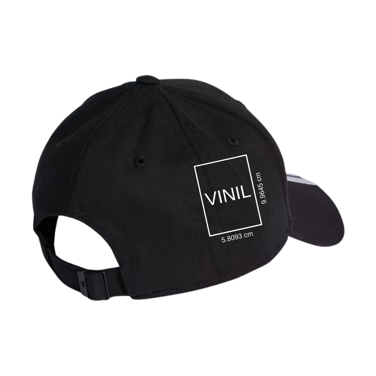 Gorra Béisbol 3 Franjas Sarga de Algodón Vinil