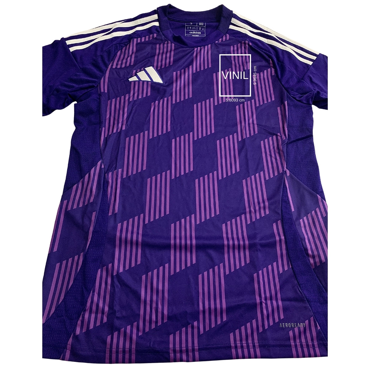 PLAYERA ADIDAS MORADO ESCUDO