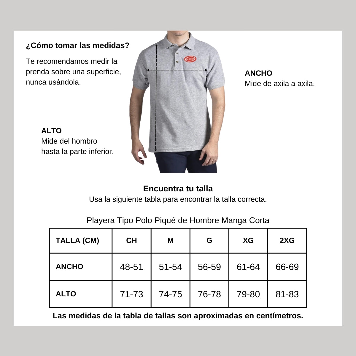 Playera Tipo Polo Piqué Hombre Manga Corta Gris 2XG