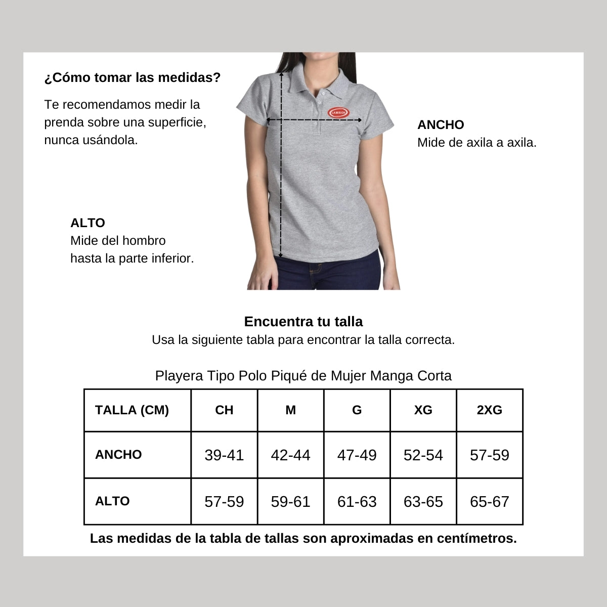 Playera Tipo Polo Piqué Mujer Manga Corta Gris 2XG