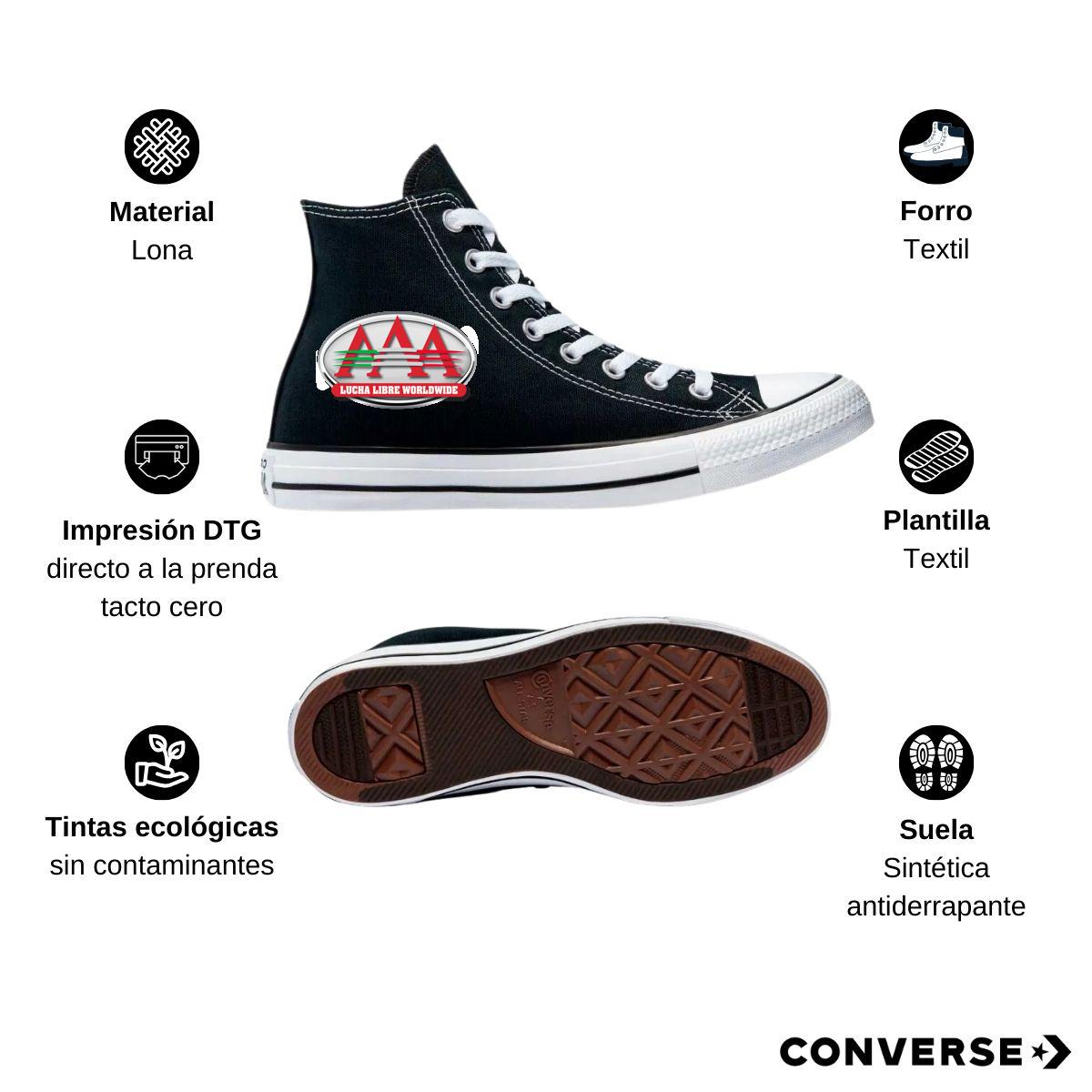 Tenis Converse Chuck Taylor All Star Bota Negro