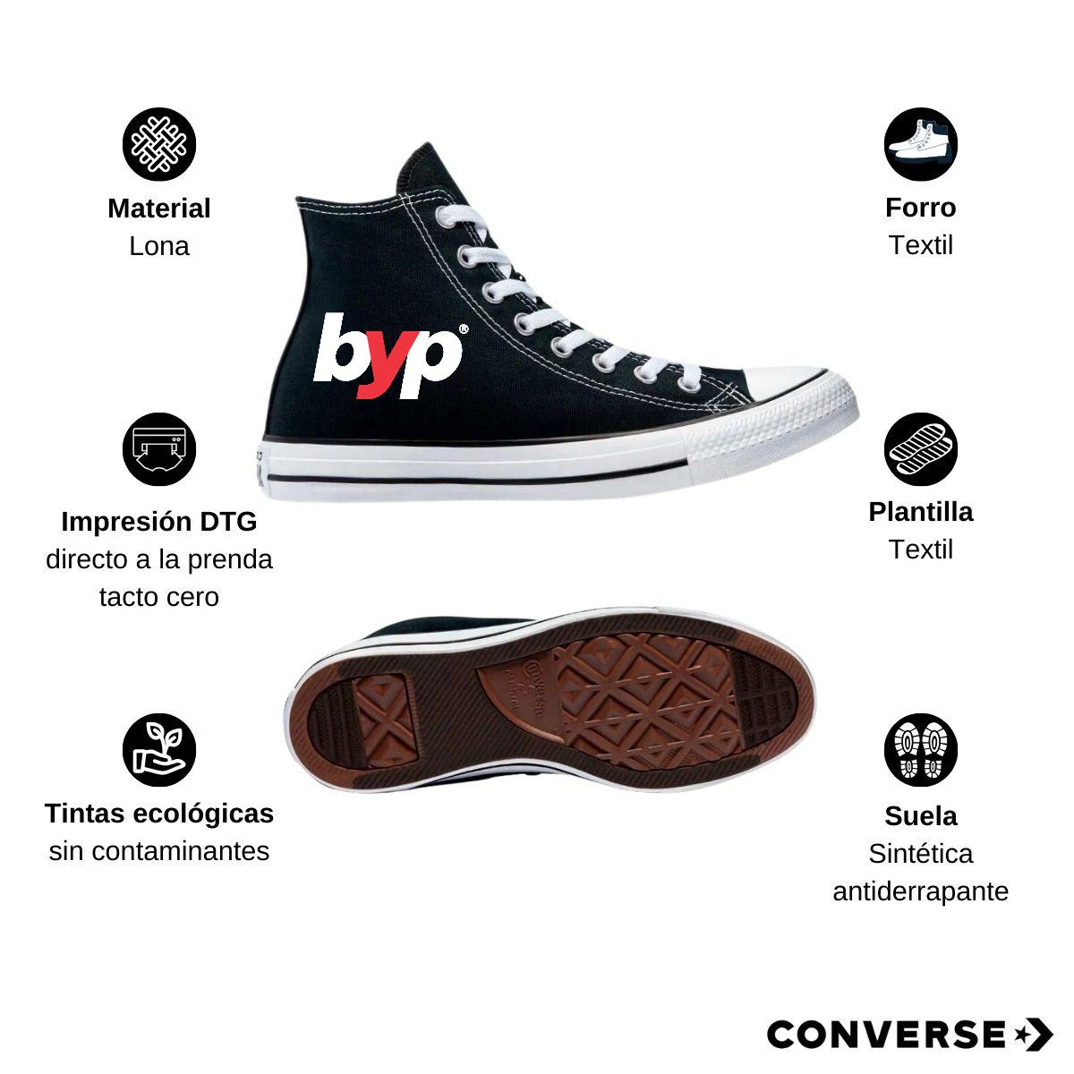 Tenis Converse Chuck Taylor All Star Bota Negro