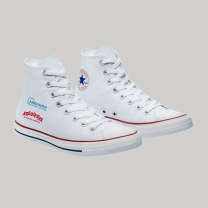 Zapatines Converse Blancas Estrella Azul Tenis Converse All Star